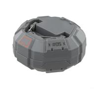 NINMORTH Gancho magnético resistente para tienda de campaña con tuerca de 1/4, hebilla colgante magnética galvanizada N35 para luces de camping, bloqueo antideslizante con dientes de sierra, gris