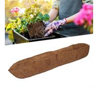 NINMORTH Half Moon Coco Liner Canasta de fibra de coco natural montada en la pared, cesta de flores de repuesto para decoración del hogar y jardín, varios tamaños (30 pulgadas)