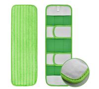 NINMORTH Hoppipola Almohadillas reutilizables para fregona Swiffer Sweeper XL, repuesto de microfibra en seco y húmedo, 45 x 15 cm, para laminado de azulejos de madera dura, paquete de 2