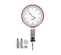 NINMORTH Indicador de prueba de esfera de 0-0,8 mm 0,002 mm, graduación para medidor de palanca rojo, blanco y plateado, medición precisa de taller (grande 0-0,2 mm)