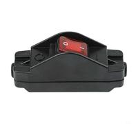 NINMORTH Interruptor en línea impermeable IP65 16A 110V-250V Rocker iluminado rojo 4Pin 2Pole para máquina de calentador de horno