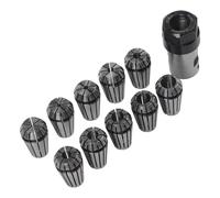 NINMORTH Juego de 10 pinzas de resorte ER16 de 1 a 10 mm y 8 mm, barra de extensión de eje de motor, alta para máquina de grabado de torno de fresado CNC
