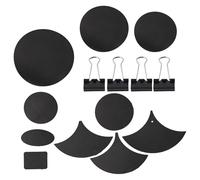 NINMORTH Juego de 14 almohadillas silenciadoras de espuma para práctica, cabezales de tambor y platillos, color negro