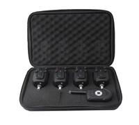 NINMORTH Juego de alarma digital inalámbrica para pesca de carpas con transmisores 2/3/4 y 1 receptor, resistente a la lluvia, flash LED y sonido, sensibilidad ajustable, cañas de mar, pesca en roca