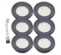 NINMORTH Juego de filtros HEPA de repuesto para SunSare X7A-US y Fieety para aspiradoras inalámbricas V7, lavable, paquete de 6 con cepillo de limpieza, paquete de 6