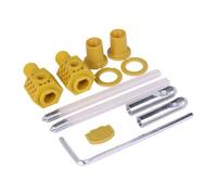 NINMORTH Kit de bloqueo de inodoro de pared para inodoro, para asiento, nailon y hierro, con mecanismo de bloqueo seguro, color amarillo