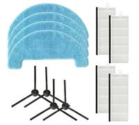 NINMORTH Kit de cepillo lateral, filtro y trapeador para aspiradoras 360 y Smartmi Robot (serie C50/G50)