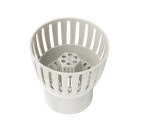 NINMORTH Koi - Espumadera de drenaje para estanque con altura y ángulo ajustables para un control eficiente del agua y recogida de desechos, color blanco