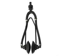 NINMORTH Limpiador de agua de motor fueraborda, taza de descarga de motor de goma negra para barcos, elimina la suciedad de arena salada, se adapta a la mayoría de fuerabordas y unidades de popa