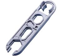 NINMORTH Llave de baño 16 en 1, aireador y extracción de cartuchos, compatible con cabezal de ducha, enchufes de 6 a 46 mm, aleación de aluminio, 180 mm