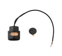 NINMORTH Luz indicadora de scooter eléctrico para NINEBOT E2 y E2 Pro - IPX5 resistente a la intemperie manillar intermitente ABS, 1.4 x 1.6 pulgadas, negro (derecha)
