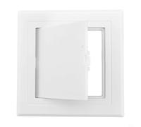 NINMORTH Panel de puerto de inspección blanco, ABS resistente decorativo para pared de techo de puerta, cubierta de fontanería HVAC, 150 x 150 mm (100 x 100 mm)