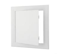 NINMORTH Panel de puerto de inspección blanco, ABS resistente decorativo para pared de techo de puerta, cubierta de fontanería HVAC, 150 x 150 mm (120 x 120 mm)
