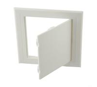 NINMORTH Panel de puerto de inspección blanco, ABS resistente decorativo para pared de techo de puerta, cubierta de fontanería HVAC, 150 x 150 mm (150 x 150 mm)