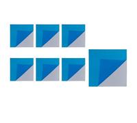 NINMORTH Paquete de 10 adhesivos cuadrados de acrílico para pared, 10 cm, azulejos de mosaico de vidrio para decoración del hogar, color plateado