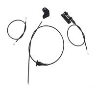 NINMORTH Paquete de 3 cables de liberación de capó de motor E39 525i 528i para 530i 540i M5, para especificaciones OEM para kit de piezas de repuesto incluye 51238176595 51238176596 51238190754