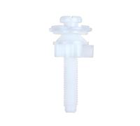 NINMORTH Perno de bloqueo de asiento para inodoro con juntas de 28 mm y 32 mm, fijación de plástico de polioximetileno para tapas de inodoro de montaje inferior, color blanco