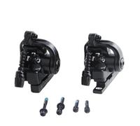 NINMORTH Pinza mecánica de freno de disco de montaje plano, construcción de acero de doble cara, diseño ligero, perilla ajustable para ciclismo de carretera
