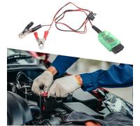 NINMORTH Poder azul de 12 V OBD con voltímetro digital, fuerte para el conector de ahorro de memoria, suministros de herramientas automotrices