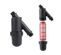 NINMORTH Regulador de presión de riego por goteo y kit de filtro con prevención de reflujo, flujo de 1.9C57 LPM y mangueras de jardín de salida estable de 25 PSI, espigas, mangueras de remojo