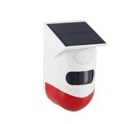 NINMORTH Repelente de jabalí solar para exteriores con alarma de sensor de infrarrojos e indicaciones de voz programadas (120 dB)