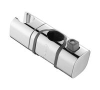 NINMORTH Soporte deslizante ajustable para alcachofa de ducha de 18 cm, 25 mm para rieles redondos, ABS acabado cromado, agarre antideslizante