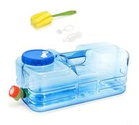 NINMORTH Tanque de agua portátil de 2.6 galones con espiga, diseño de base plana estable para camping, picnic y viajes por carretera