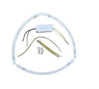 NINMORTH Tira LED curvada de alto brillo para luces de ventilador de techo, 18 W, 27 W, 36 W, para módulo SMD con controlador, transparente para reemplazo de montaje en superficie (3 piezas de 27 W x