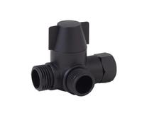 NINMORTH Válvula desviadora de ducha G1/2 de 3 vías, adaptador en T, construcción de ABS para fregadero y ducha, para diseño compacto, rotación suave de la bobina