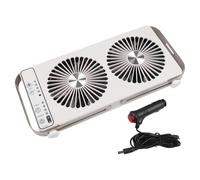 NINMORTH Ventilador de ventilación para ventana de techo de RV con 4 ajustes de velocidad, flujo de aire ajustable, 12 V CC, cable, compatible con múltiples modelos de RV, diseño plegable (blanco)