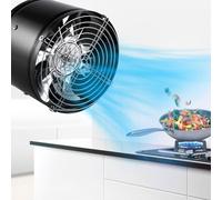 NINMORTH Ventilador extractor en línea de 150 mm de altura 600 m3h para conducto de velocidad, ventilador de ventilación con base de metal, para cocina, restaurante, taller, escape de humos