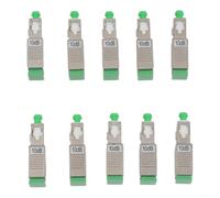 NINMORTH Verde para el atenuador 10dB de la fibra óptica del SC/APC (10pcs), monomodo de la pérdida del alto retorno para la ingeniería de la difusión