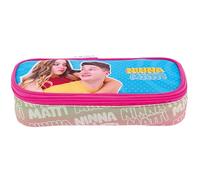 NINNA e MATTI Estuche University para niños, línea escolar 2025-2026, 23 x 9 x 5 cm, multicolor, Bolso con cremallera