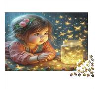Niño Bote Luciérnagas Rompecabezas Adultos Niña con Bote de Luciérnagas Juego Educativo Desestresante para Adultos Adolescentes y Decoración del Hogar 52x38cm/1000pzs
