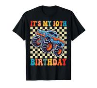Niño de 10 años, es mi décimo cumpleaños, Monster Truck Camiseta