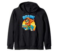 Niño de 7 años Dabbing Bruh It's My 7th Birthday Boy Sudadera con Capucha