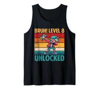 Niño de 8 años Dabbing Boy - Bruh 8vo nivel desbloqueado Camiseta sin Mangas