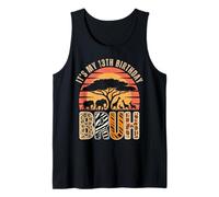 Niño de cumpleaños número 13 Bruh Zookeeper Animal Zoo Wildlife Safari Camiseta sin Mangas