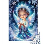 Niño de Hadas de Invierno Rompecabezas DIY 1000 Piezas para Adultos Todas Edades, Papel Reciclado Resistente, Decoración Mural, Regalo Navideño Festivo 52x38cm/1000pcs