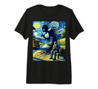 Niño embrujado, Paranormal, Noche Estrellada de Van Gogh, Halloween Camiseta Premium