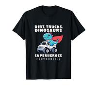 Niño Mamá Dinosaurio Monster Truck Superhéroe Dino Madre Camiseta