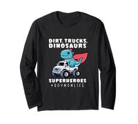 Niño Mamá Dinosaurio Monster Truck Superhéroe Dino Madre Manga Larga