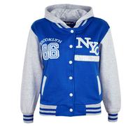 Niño Niña Béisbol Nyc Atlético Chaqueta con Capucha Universitaria Edad 5-13 Año