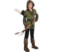 Niño niño Adolescente príncipe de los Ladrones Robin Hood Disfraz niños (10-12 años)