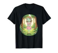 Niño no Muerto Kawaii en Vestido Rosa Espeluznante Bosque de Cuento de Hadas Camiseta