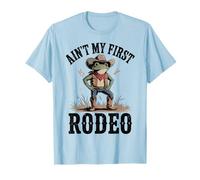 Niño pequeño This Aint My First Rodeo Funny Frog Cowboy con Sombrero Camiseta