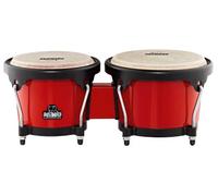 NINO Percusión Bongo ABS Plastic Plus - Rojo/Negro, NINO17R-BK