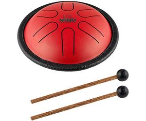 Nino Percussion Mini tambor de lengua de acero Melody con mazos - para todas las edades - Crea canciones fácilmente, para música en el aula, garantía de 2 años (NINO980R)