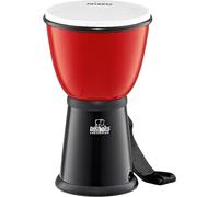 Nino Percussion NINO18R/BK - Djembé (mediano, abs) color rojo