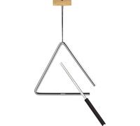 Nino Percussion NINO551 - Triángulo de acero, color plateado, 15.2 cm